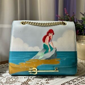 NWOT-Loungefly Disney Little Mermaid Tritons Gift Crossbody Bag